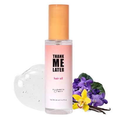 Elizabeth Mott Hair Oil for Frizzy, Damaged, Dry Hair - Rosemary, Lavender, Thyme, Jasmine, Sage Chamomile Extract - Deeply Nourishing, Moisturizing Strengthening Formula - Full Size 80 mL