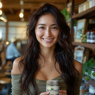 Pure Matcha Premium Ceremonial Grade Matcha Green Tea Powder Authentic Japanese Origin Sugar Free 30g, 1.06oz