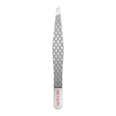 Revlon Ultimate Slant Tweezer, Hand-Finished Ultra-Fine Tips for Precise Hair Removal, Perfect for Tweezing The Tiniest Hairs, Made With Stainless Steel, 1 count