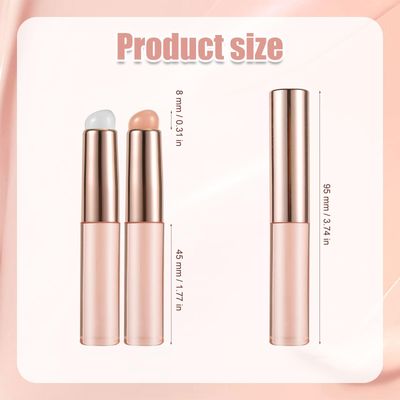 2pcs Silicone Lip and Concealer Makeup Brushes, Lip Mask Applicator Silicone Lip Brush with Cap Multifunctional Make Up Beauty Brush for Lipsticks, Lip Gloss, Lip Balm, Concealer and Nail