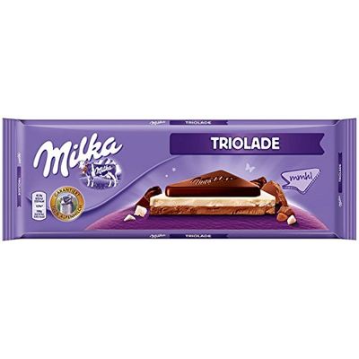 Milka Triolade Chocolate, 10.5-Ounce Bars (Pack of 5)