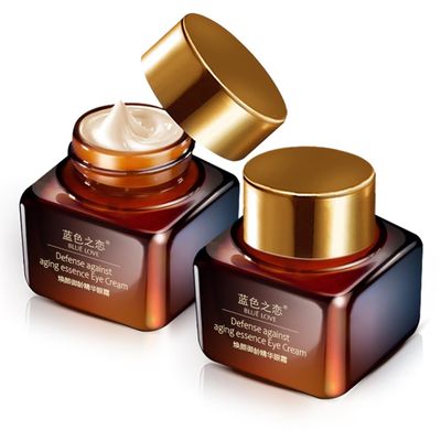 BLUE LOVE 2PCS Anti-Aging Eye Cream - Reduces Dark Circles Puffiness Under-Eye Bags - Moisturizing Fast-Absorbing Wrinkle Treatment for Men Women