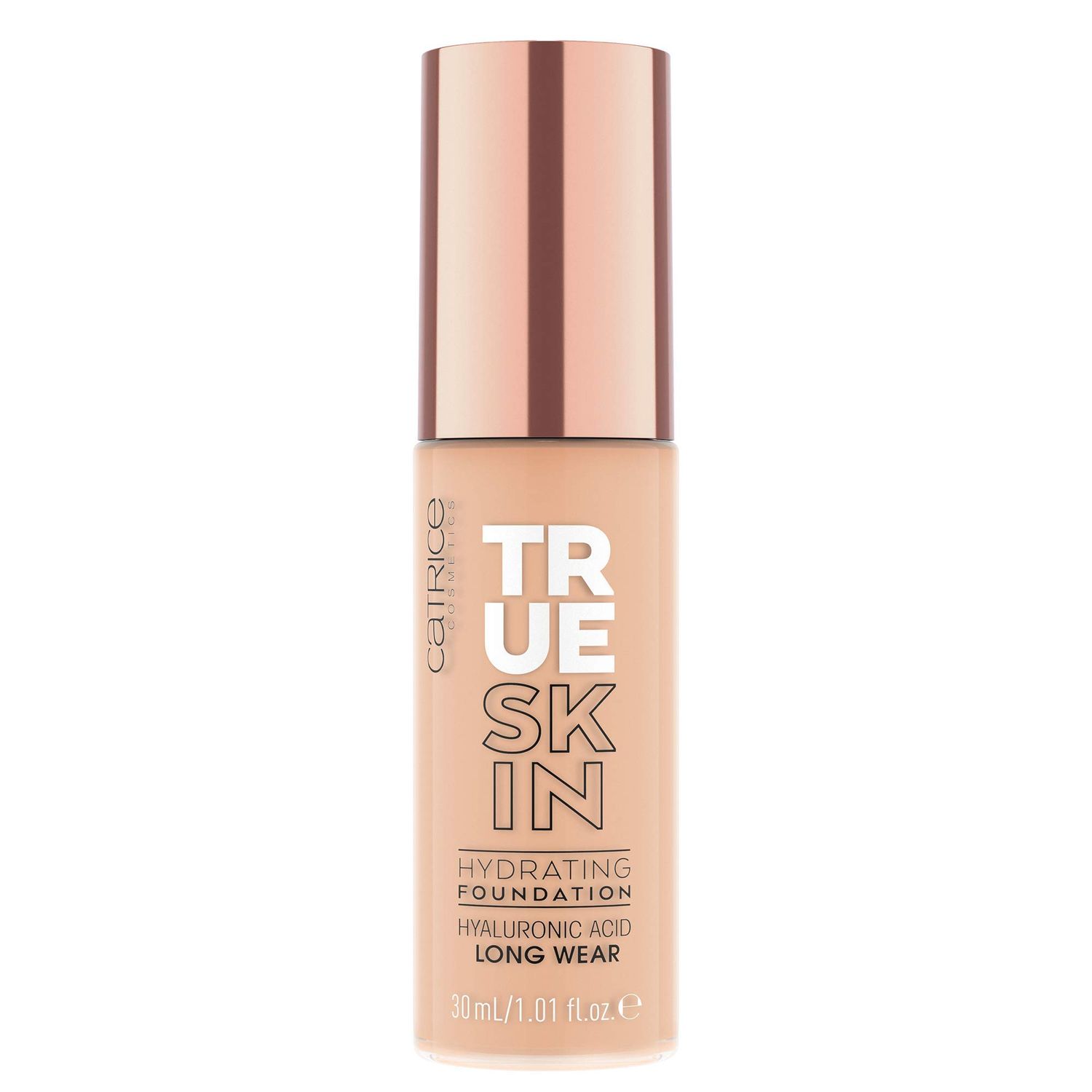 Catrice True Skin Hydrating Foundation Lightweight Buildable Coverage with Hyaluronic Acid and Watermelon Seed Oil Vegan Cruelty Free (015 Warm Vanilla)