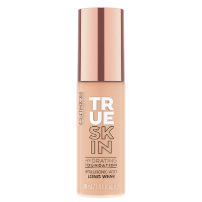 Catrice True Skin Hydrating Foundation Lightweight Buildable Coverage with Hyaluronic Acid and Watermelon Seed Oil Vegan Cruelty Free (015 Warm Vanilla)