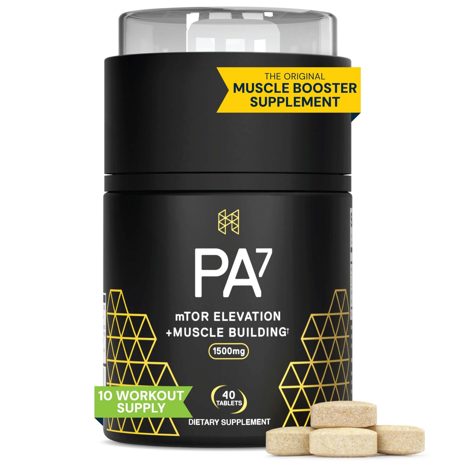 HPN PA(7) Phosphatidic Acid Muscle Builder Top Natural Muscle Builder - Boost mTOR Build Mass and Strength from Your Workout 10 Day Supply