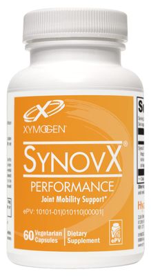 XYMOGEN SynovX Performance - Stay Active with Joint Mobility Cytokine Balance Support - Joint Supplements for Women, Men and Athletes with High Molecular Weight Hyaluronic Acid (60 Capsules)