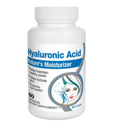 Roex Vitamins Hyaluronic Acid Lubricates Joints Joint Support Vegetable Capsules 60 Count