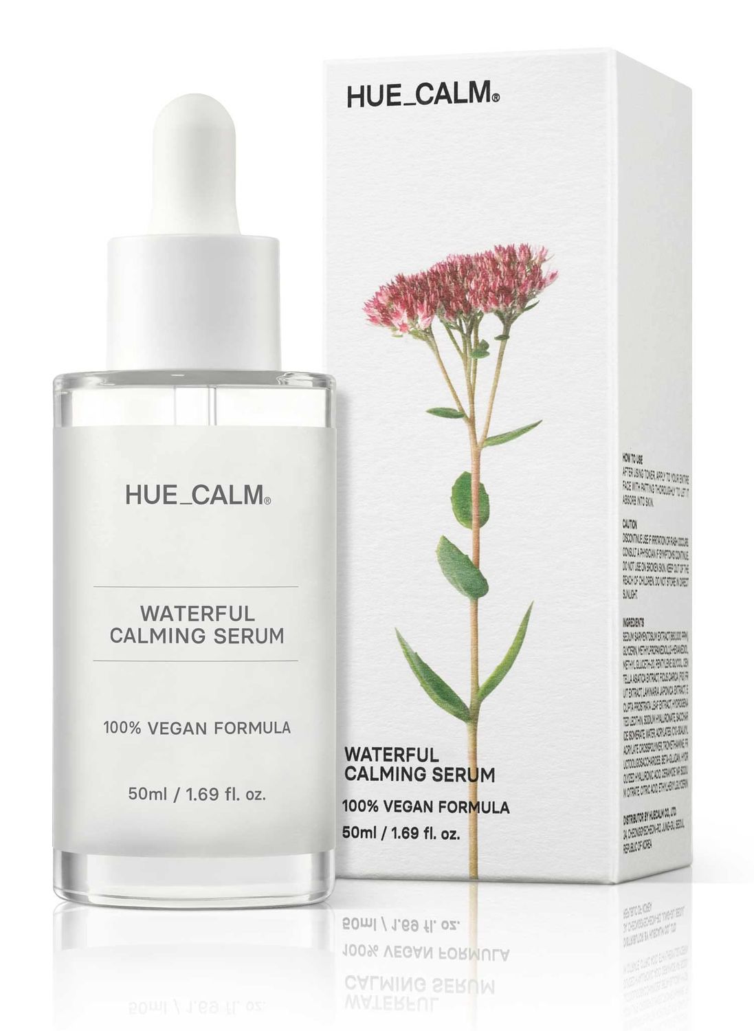 Waterful Calming Serum - 86 Succulent Extract, Niacinamide Hyaluronic Acid for Deep Hydration Soothing Vegan, Fragrance-Free Korean Skincare for Oily, Sensitive Acne-Prone Skin -1.69 fl.oz.