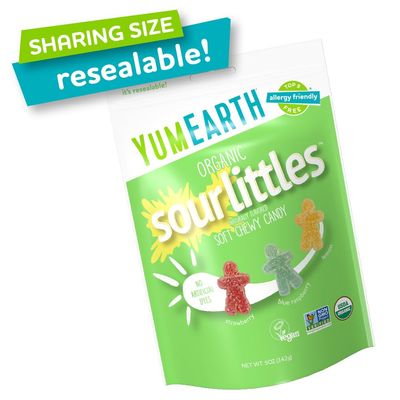 YumEarth Organic Sour Littles Soft Chewy Candy, Vegan Friendly, USDA Certified Organic, Gluten Free Non-GMO, 5 Ounce (Pack of 6)
