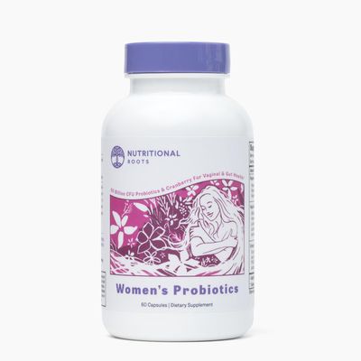Nutritional Roots Women&#39;s Probiotics for Vaginal Health and Gut Health, Organic Prebiotics, Probiotics, Cranberry Extract, Third Party Tested, Doctor&#39;s Choice, 60 Servings