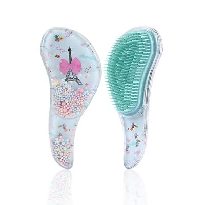 Detangling Brush for Adults Kids Hair- Detangler Brush for Natural,Curly,Straight,Hair, Little Girl Accessories, Teenager Gifts with cute design (Blue)