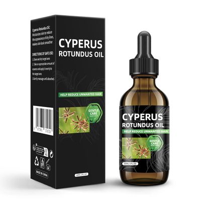 Cyperus Rotundus Oil for Hair Removal, Natural Cyperus Rotundus Oil to Reduce Unwanted Hair Growth, Soothing Moisturizing, Shrinks Pores, Smooth Skin Care, Suitable for All Skin Types, 2 fl Oz 60ml