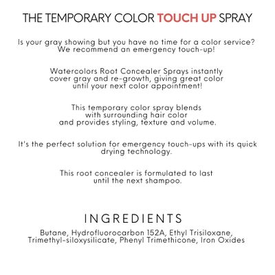 Watercolors Color Root Concealer, Temporary Hair Touch Up Spray Dye for Gray Cover Up (BLONDE)