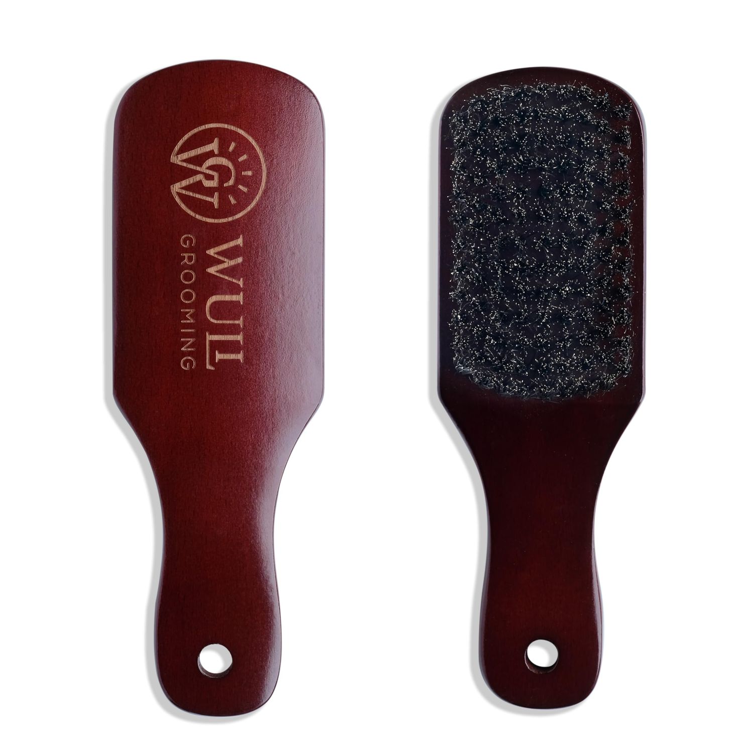 Wuli Grooming Flyaway Taming Boar Bristle Hair Brush - Women, Men and Kids, Wavy Loose Curly Hair