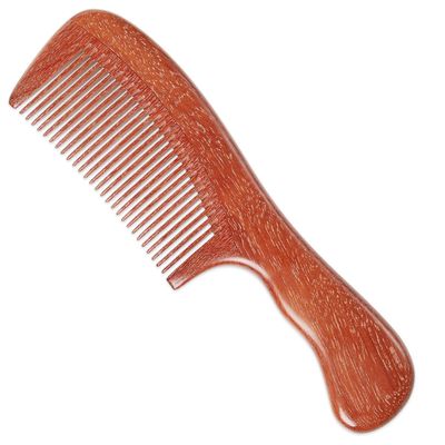 Onedor Handmade 100 Natural Red Sandalwood Hair Combs - Anti-Static Sandalwood Scent Natural Hair Detangler Wooden Comb (Fine Tooth)