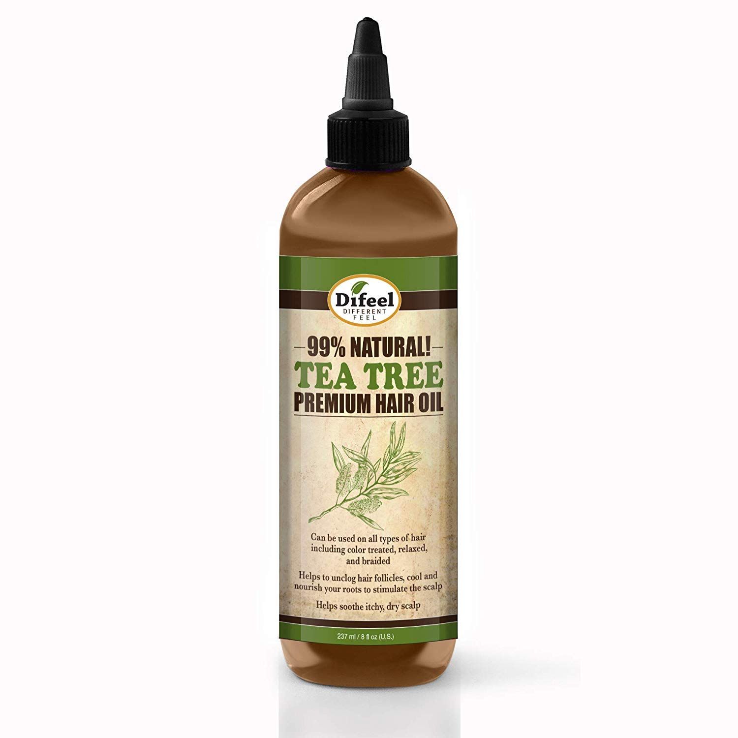 Difeel 99 Natural Premium Hair Oil - Tea Tree Oil 7.78 ounce