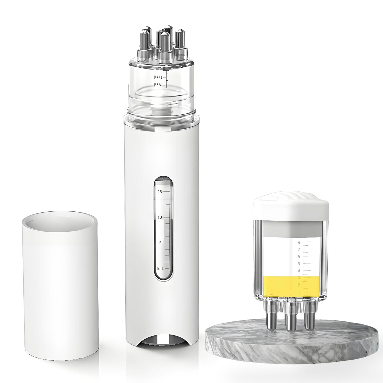 Minoxidil Applicator - 15ml 2 in 1 Massage Scalp Comb with Mini Bottle Hair Oil Applicator - Anti-Hair Loss Scalp Care Tool for Minoxidil Essential Oil Serum