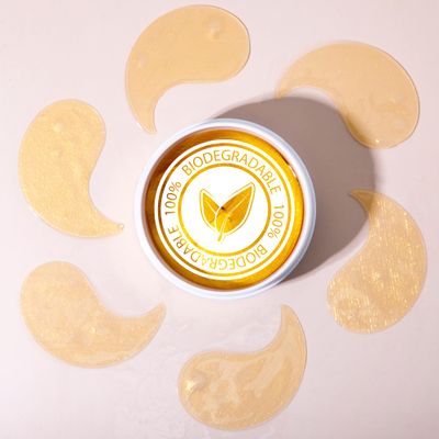 mivida Under Eye Patches 24K Gold with Hyaluronic-AcidNiacinamide Biodegradable 60 PCs for Under Eye Puffiness, Dark Circles Wrinkles