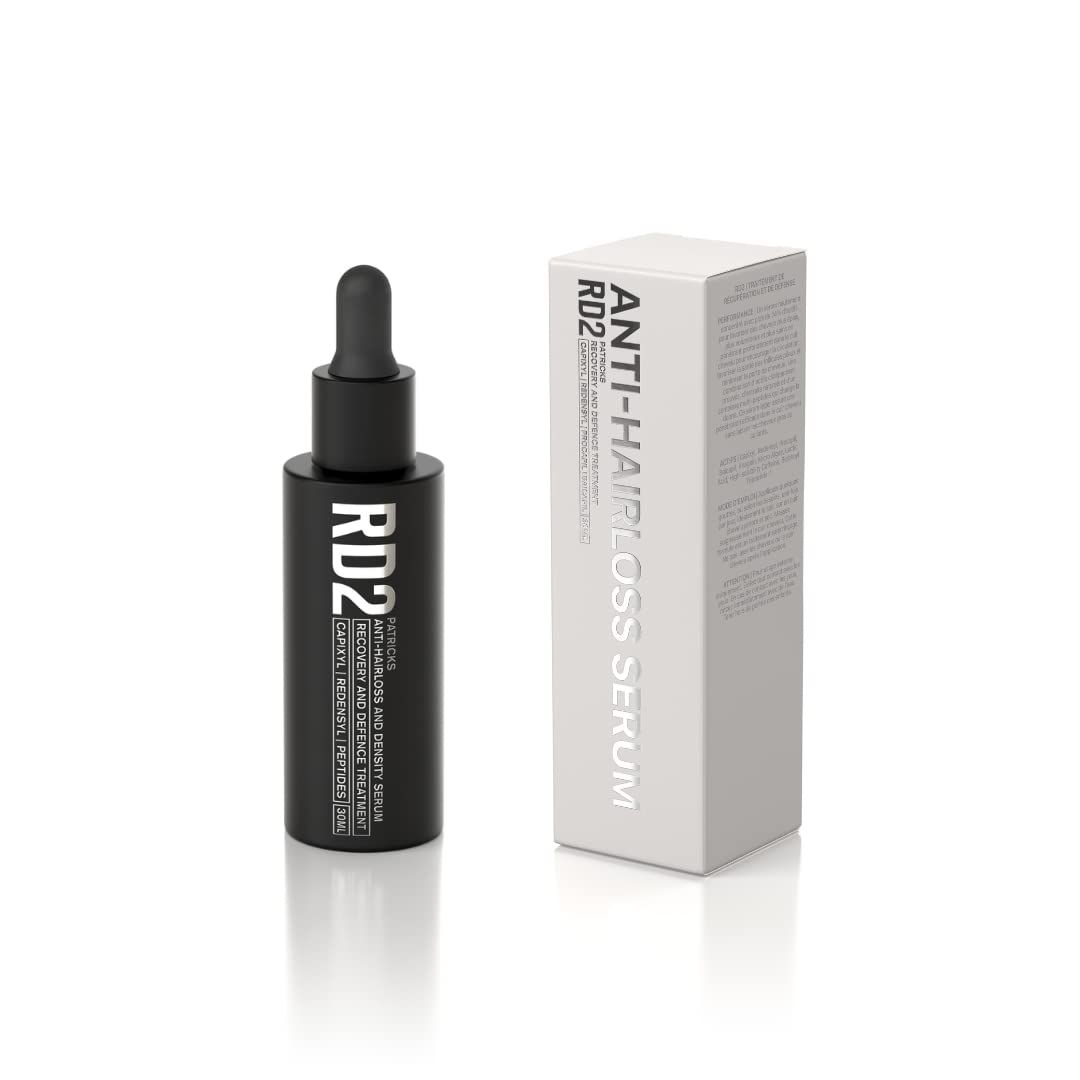 PATRICKS RD2 Hair Loss Serum for Men DHT Blocker Hair Growth Oil for Thicker Fuller Hair Scalp Care Regrowth Stimulator For Mild to Advanced Hair Loss 1 oz