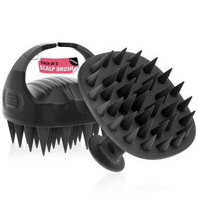Cbiumpro 2-Pack Shampoo Brush Scalp Massager Hair Growth, Scalp Exfoliator Scrubber Brush for Dandruff Removal - Fit for All Hair Types