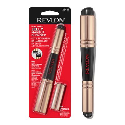 Revlon Dual Ended Jelly Makeup Blender Tool, Valentine&#39;s Day Beauty Gifts for Women, Silicone Applicator for Blush, Bronzer, Concealer, Contour, Eyes, and Lips, 1 Count