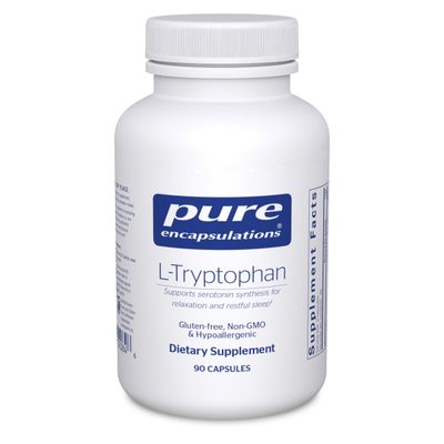 Pure Encapsulations L-Tryptophan Amino Acid Supplement for Relaxation, Serotonin Support, PMS, and Sleep 90 Capsules