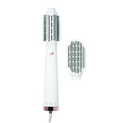 &quot;T3 AireBrush Duo Interchangeable Hot Air Blow Dry Brush with Two Attachments Includes 15 Heat and Speed Combinations, T3 IonFlow Technology, Volume Booster Switch, Lock-in Cool Shot&quot;