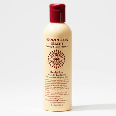 Moroccan Elixir Revitalize Argan Oil Conditioner for Dry, Damaged, Color-treated Hair, Sulfate, Paraben and Silicone Free Deep Conditioning for Hair Growth and Taming Frizz (8.5oz)