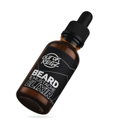 Out of Regz Beard Elixir - Premium Blend of 7 Oils for Thicker, Fuller Beard - Jojoba, Aloe, Coconut Almond - Deep Moisturization for Beard Growth