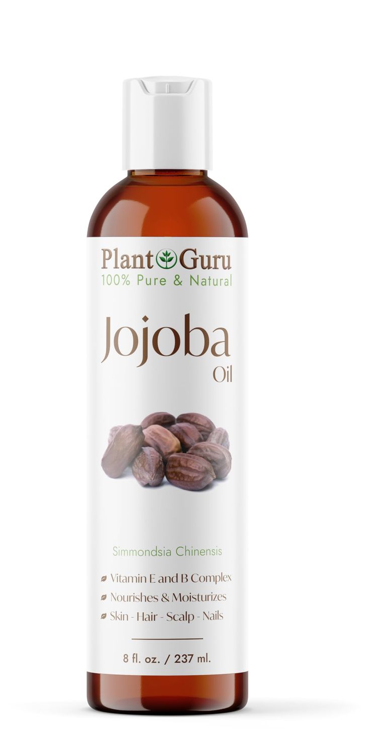 Jojoba Oil 8 fl. oz. Cold Pressed Unrefined - 100 Pure Natural Moisturizer For Skin, Body, Face And Hair Growth. Deeply Hydrating Carrier Oil For DIY Soap Making and Massage