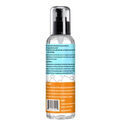 WOZUTUNT Keratin Hair Serum for - Heat Protectant with Castor Oil Treatment for Frizzy, Dry Damaged Hair - Nourishes and Repairs Hair for Shine and Softness