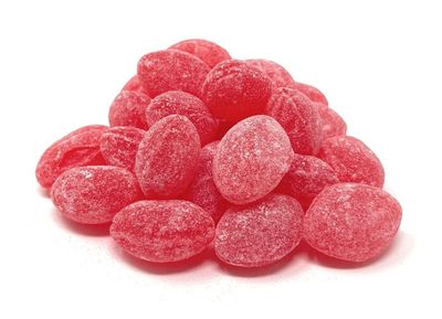 YANKEETRADERS Wild Cherry Hard Sanded Candy Drops, 40 Oz. Bulk Bag