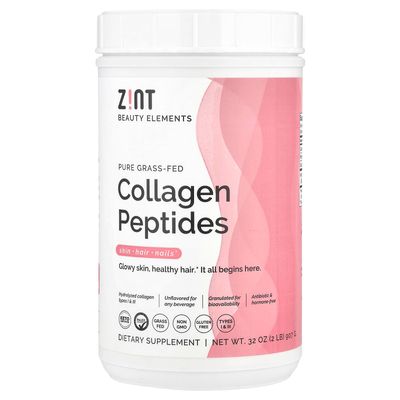 Zint Collagen Peptides Powder (32 oz): Anti Aging Hydrolyzed Collagen Protein Powder Beauty Supplement - Skin, Hair, Nails