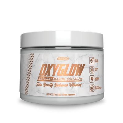 EHP Labs OxyGlow Natural Marine Collagen Powder - Hydrolyzed Marine Collagen Peptides Powder - Boosts Skin Elasticity Firmness, Accelerates Nail Growth Strengthens Hair, 30 Serves (Unflavored)