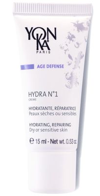 Yon-Ka Daily Reparative Moisturizer, Hydra No. 1 Creme - Rich Anti-Aging Skincare with Hyaluronic Acid, Vitamins A, C E for Dry Skin, Paraben-Free, 15ml