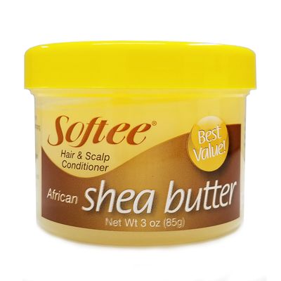 Softee African Shea Butter Hair Scalp Conditioner, Yellow , 3 Oz