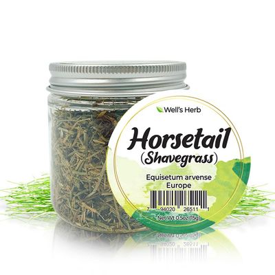 Well&#39;s Herb Dried Horsetail 0.5 oz. 100 Natural Herbal Hair Skin Oil Ingredient DIY Beauty Essential