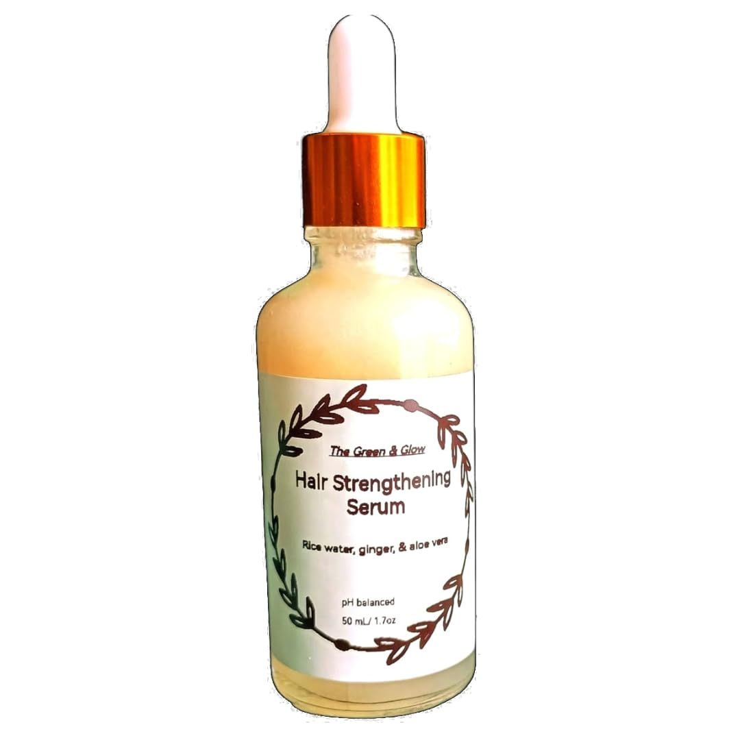 Rice Water Hair Strengthening Serum. For repair, growth and to stop hairfall. Real ingredients enriched with herbs and oils combination. A nourishment before shower.