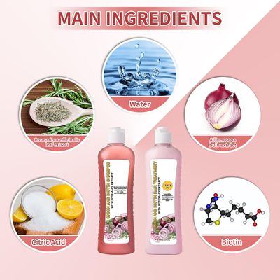 Onion Biotin and Rosemary Shampoo, Onion Rosemary Shampoo for Soft Hair Shine for Hair Growth, Hair Loss and Thinning Hair