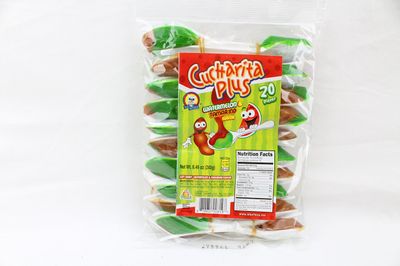 Cucharita Plus Watermelon and Tamarind Flavored Mexican Candy Big Spoon 20 pcs