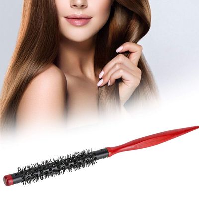 Roller Comb for Men and Women Nylon Round Salon Hair Styling Brush Comb for Blow Drying Curling Straightening(0.4in)
