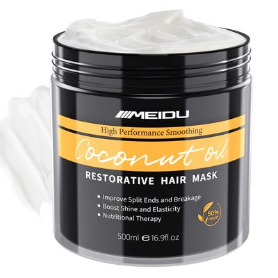 MEIDU Hair Mask for Damaged Hair, keratin Hair Treatment for Women Men, Deep Conditioning Hair Mask for Dry Damaged Hair and Growth(500ml,16.9oz)
