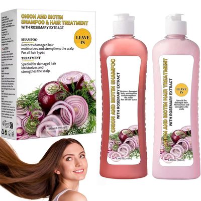 Onion Biotin and Rosemary Shampoo, Onion Rosemary Shampoo for Soft Hair Shine for Hair Growth, Hair Loss and Thinning Hair