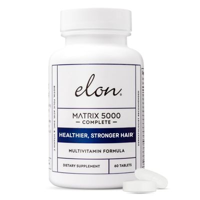 Elon Matrix 5000 Complete Multivitamin - Skin, Hair and Nail Growth Vitamins - Healthy Hair Growth Vitamins for Women Men - 5000Mcg Biotin Supplement (60 Day Supply)