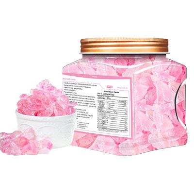 Rose rock candy 14.1 oz400g, rock sugar for teaAdd to coffee and tea for a nice sweetness, and can also be used to make smoothies, desserts, pastries, etc
