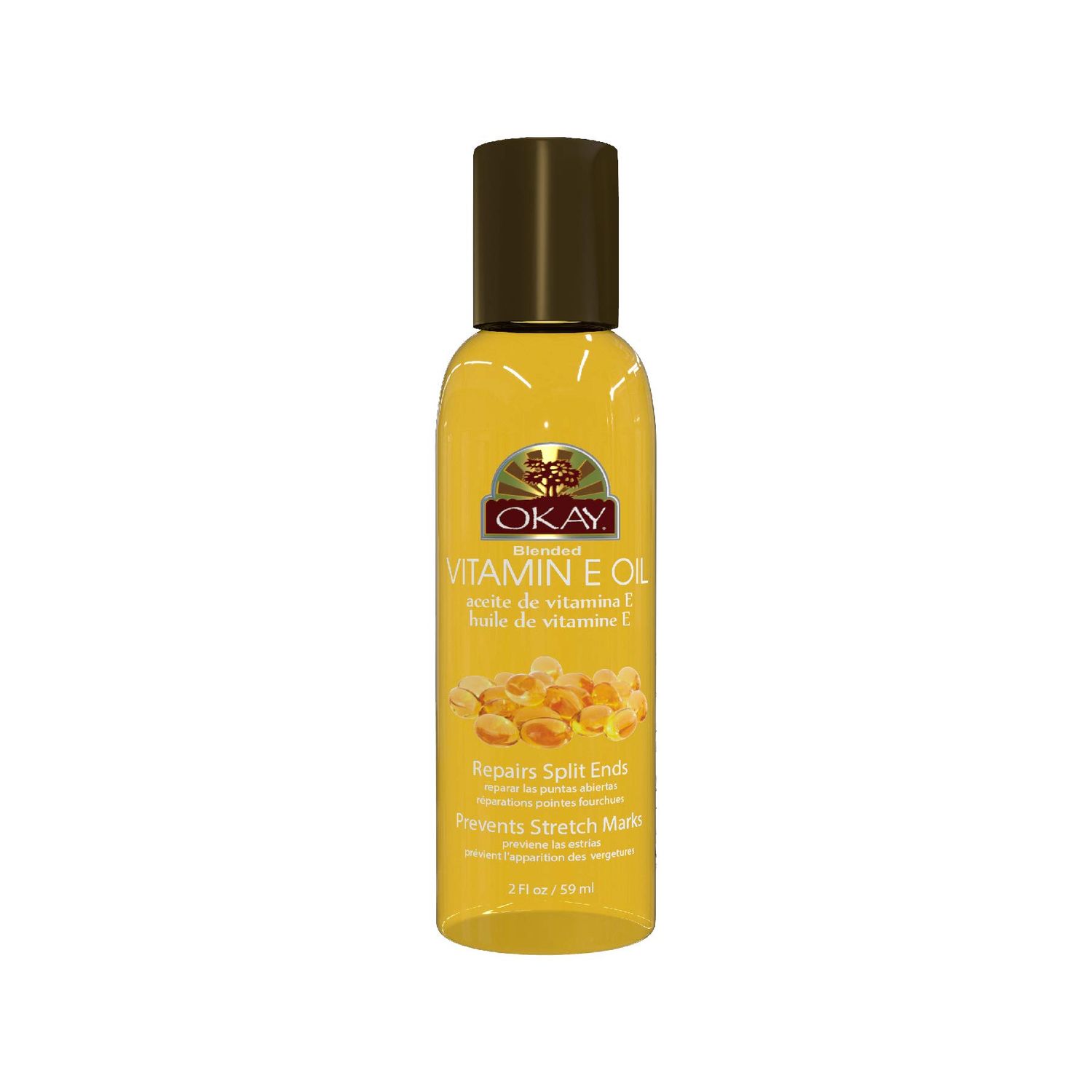 OKAY VITAMIN E OIL for HAIR, SKIN and NAIL 2oz 59ml