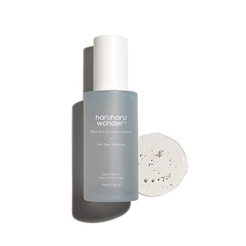 Haruharu Wonder Black Rice Hyaluronic Essence 1.6 fl. oz 50 ml Hyaluronic Acid Essence, Facial Moisturizer