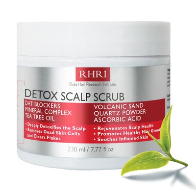 Rida Hair Research Institute Clarifying Heavy Metal Detox Removes Product Build-Up, Dirt, Chlorine Oil Color Safe Sulfate Free (Pre Shampoo Scrub)