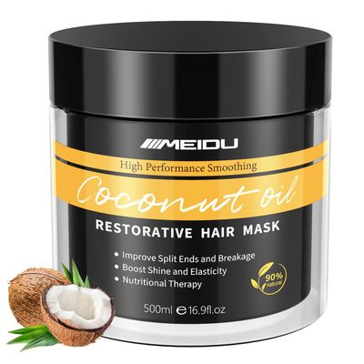 KINGMING Keratin Hair Mask, Keratin Hair Treatment 500ml Hair Mask for Dry Damaged Hair, Coconut Oil Deep Conditioning for All Hair (16.9 oz)