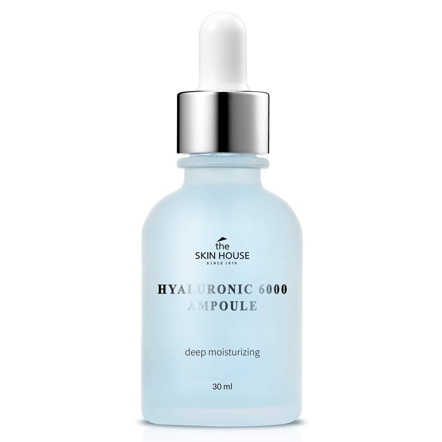 The Skin House Hyaluronic 6000 Ampoule Concentrated Drop Ampoule Serum Deep hydrating and calming hyaluronic acid ampoule for moisturizing and hydrating (30ml 1.01 fl.oz)